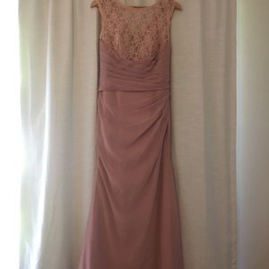 Blush Floor Length Formal Dress/Gown